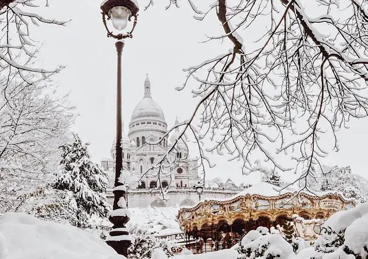 Paris sous la neige